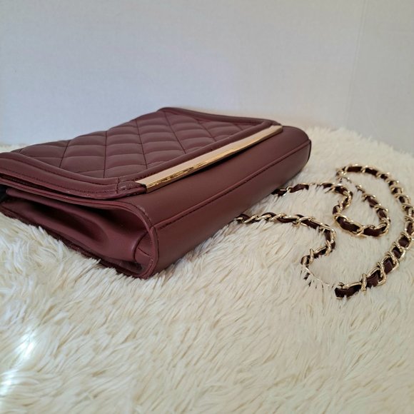 Aldo Burgundy Crossbody Bag - Picture 5 of 12